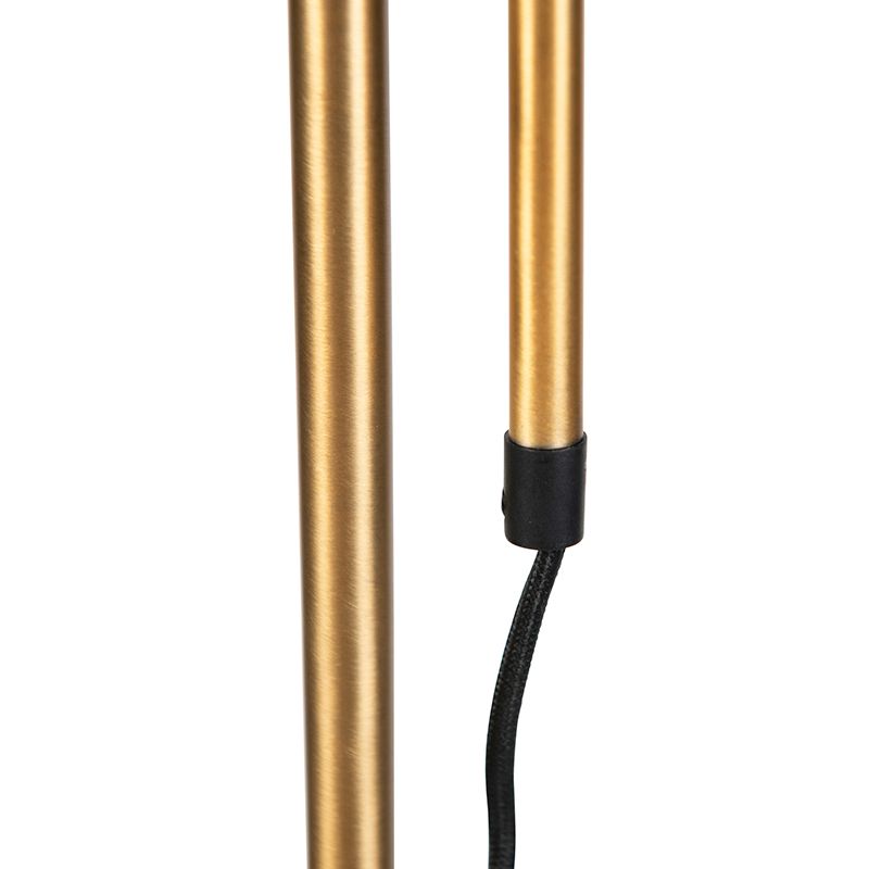 Smart klassieke vloerlamp brons met wit incl. Wifi A60 - Ashley