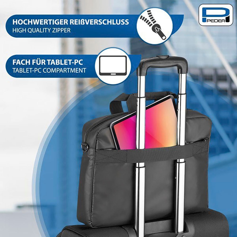 PEDEA Laptoptasche »Notebooktasche Clutch 15,6 (39,6cm)« Umhängetasche mit Tablet Fach