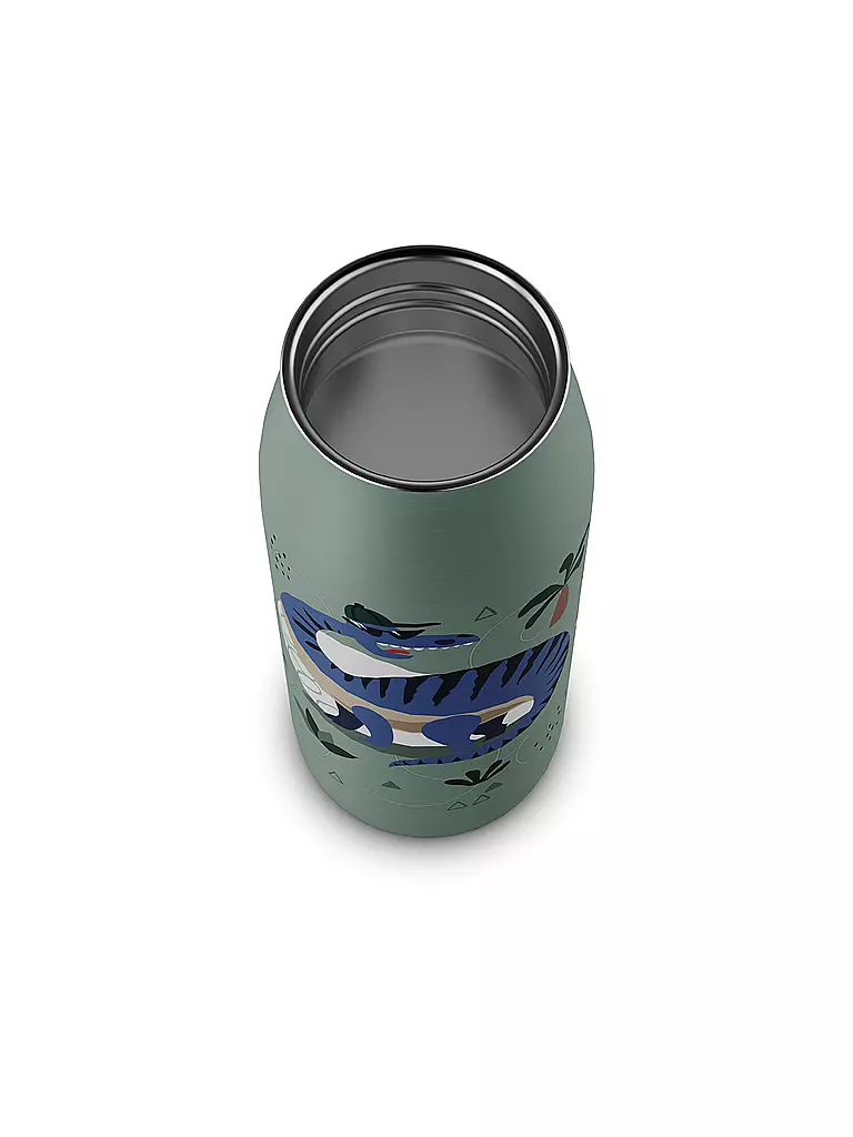 ALFI Isolierflasche - Thermosflasche Kids 0,35l Crazy Dinos hellgrün