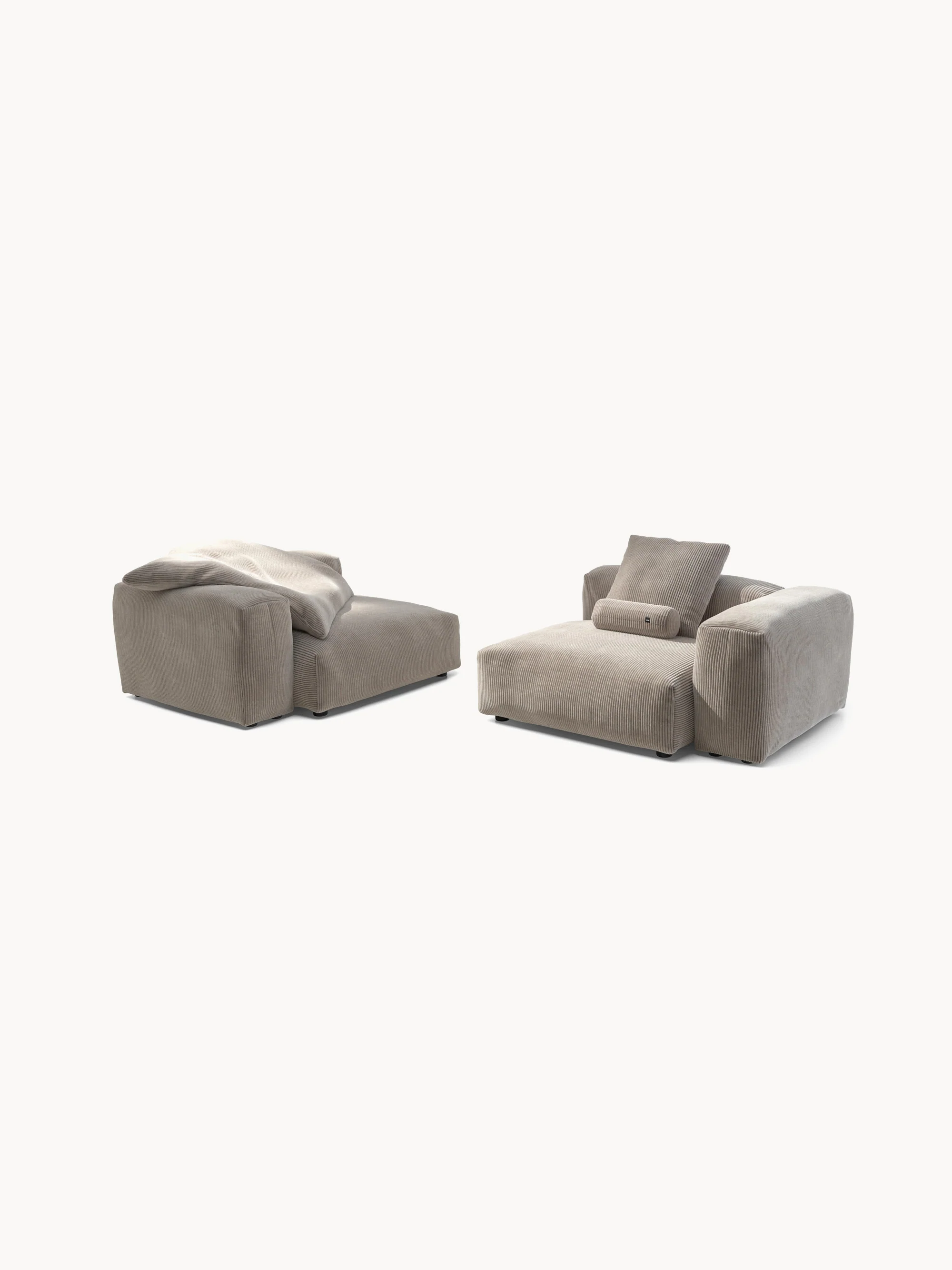 Modulaire bank Vetsak (3-zits) van corduroy