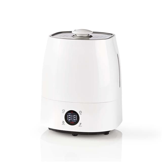Nedis Air luftfugter | 110 W | Med kold og varm tåge | 5.5 l | Hygrometer | Timer | Velegnet til rum op til: 50 m² | Grå / Hvid