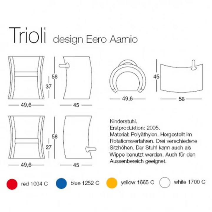 Magis - Trioli, rot