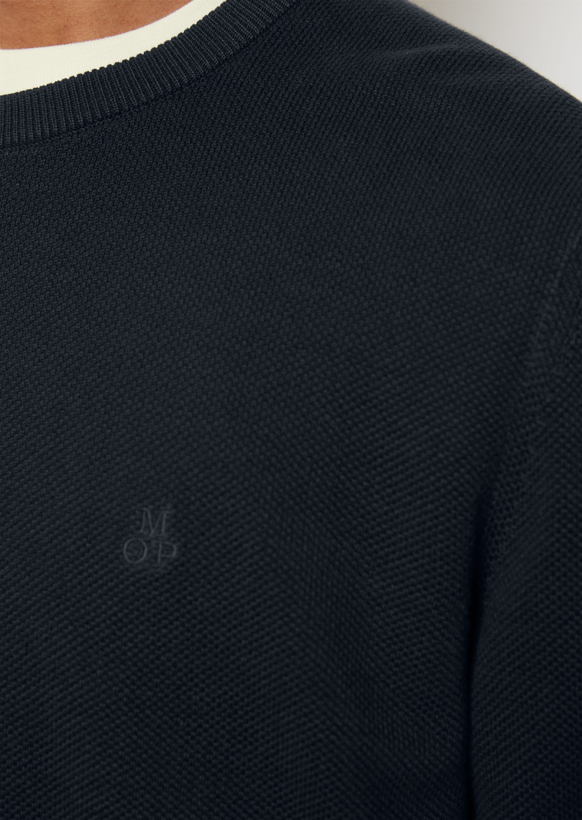 Pullover regular mit feiner Piqué-Struktur