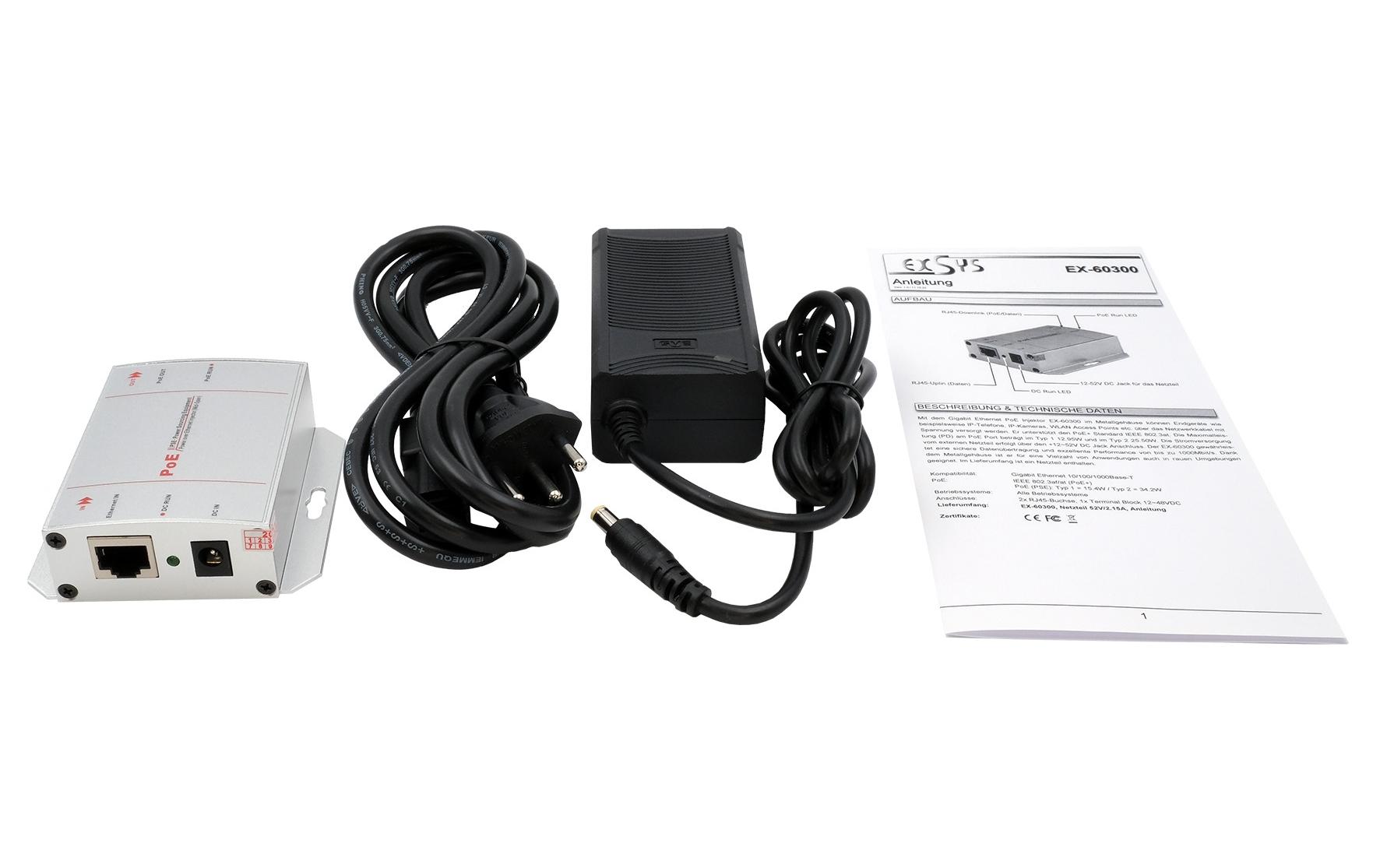 PoE Injector EX-60300Gigabit-PoE-Injektor