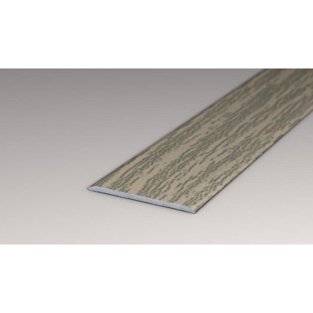 OVERGANGSPROFIL LOGOCLIC ALUMINIUM2000X40X2MM GRÅ EIK