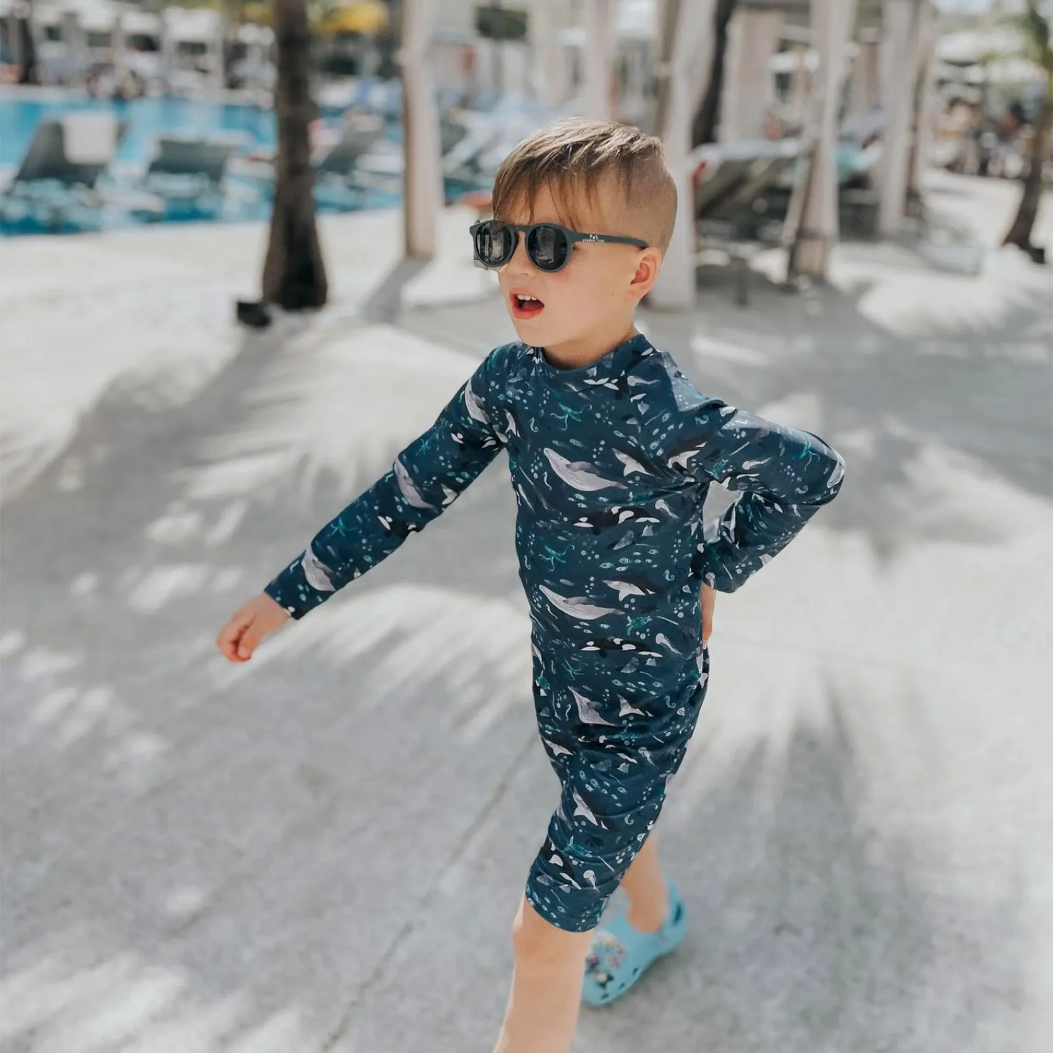 Current Tyed Maillot UV Baleine 2-5ans