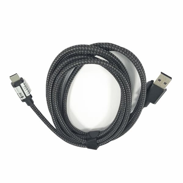INF USB 2.0 til USB C-kabel 3A hurtiglading Sort  2 m