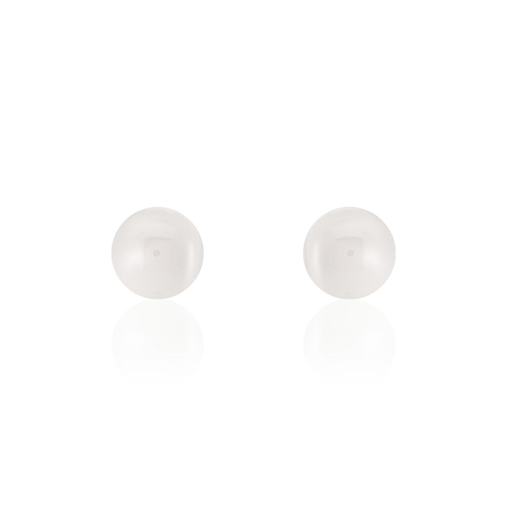Bijoux D'oreilles Venissia Argent Blanc Céramique