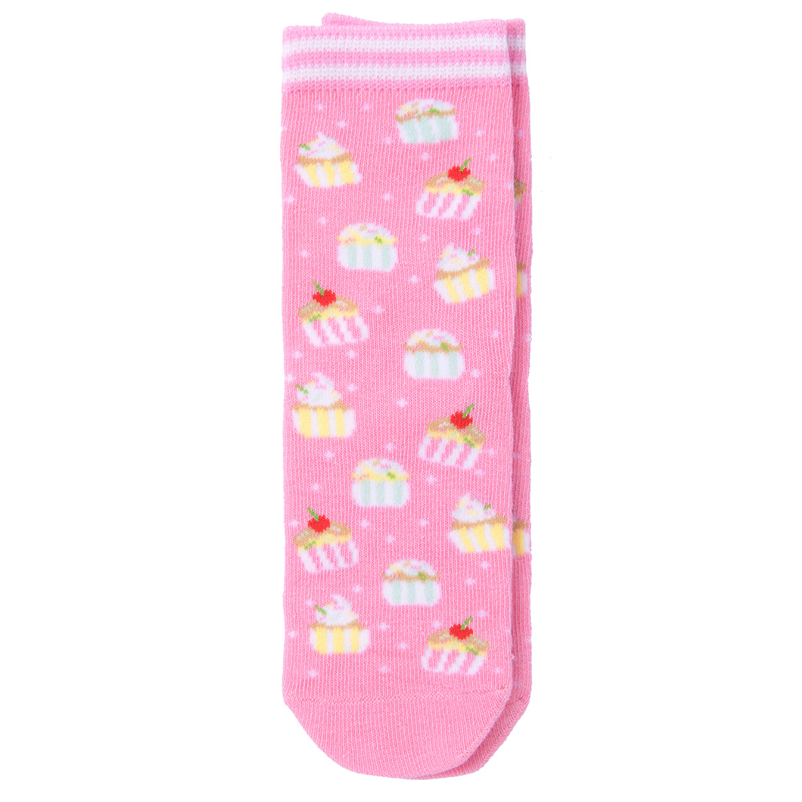 Topolino 1 Paar Mädchen Socken mit Cupcakes allover rosa