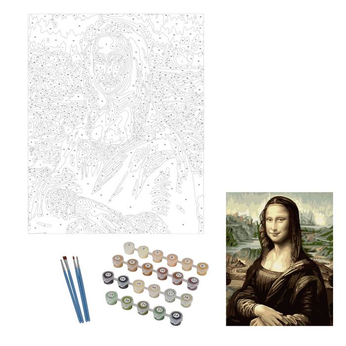 PEINTURE PAR NUMEROS LA JOCONDE VINCI