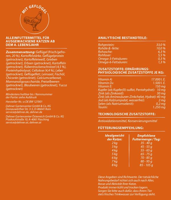 Dehner Premium Trockenfutter für Katzen Light