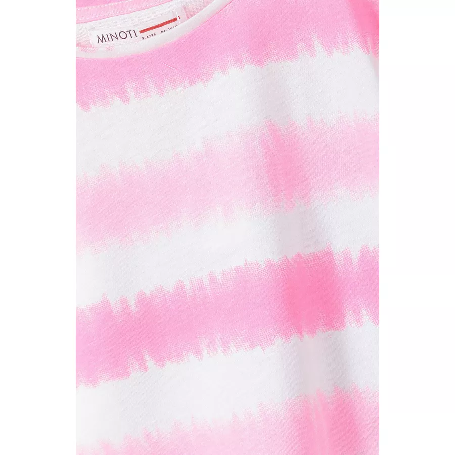 MINOTI T-Shirt RosaWeiß