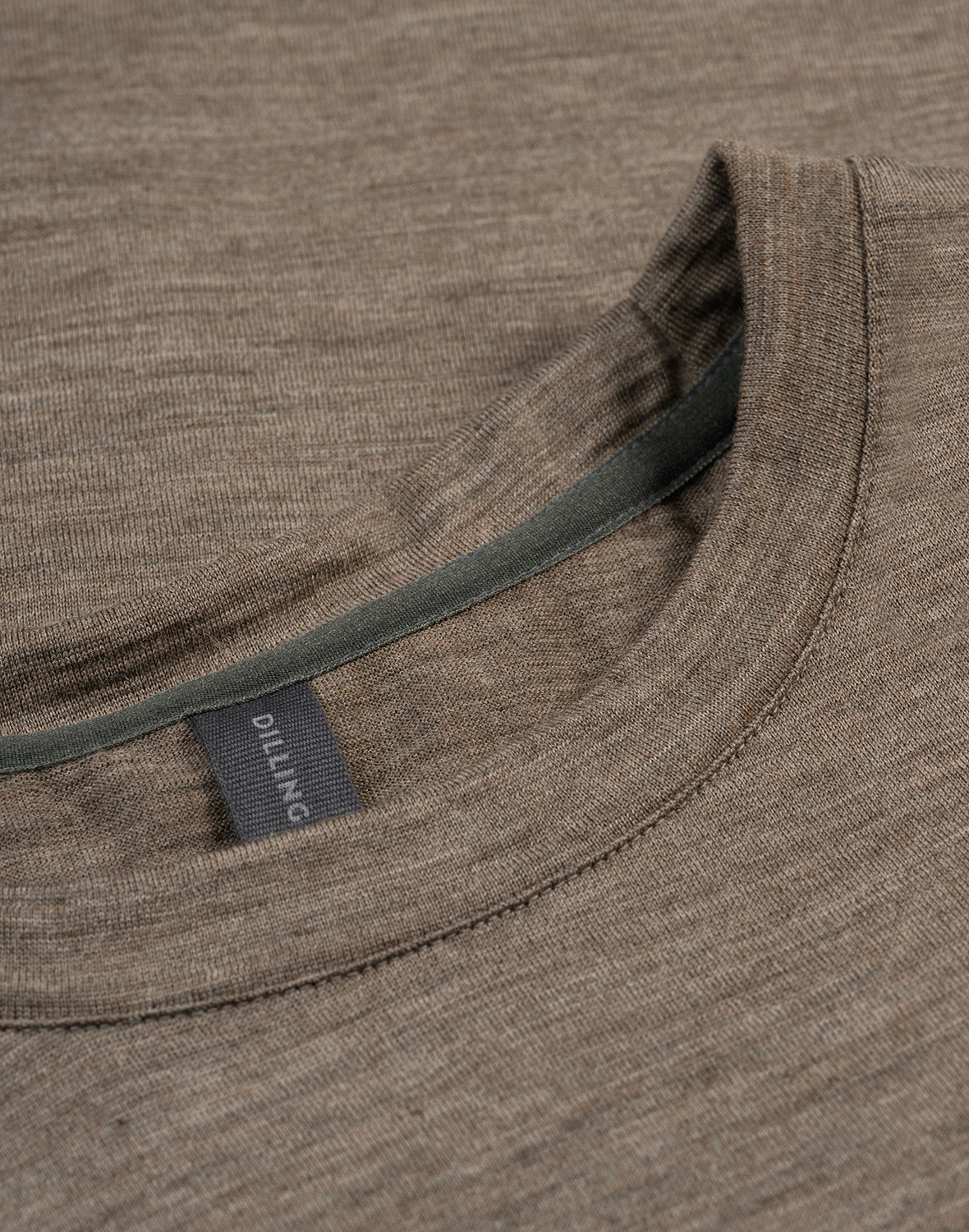 T-shirt van merinowol voor heren in Azuurblauw