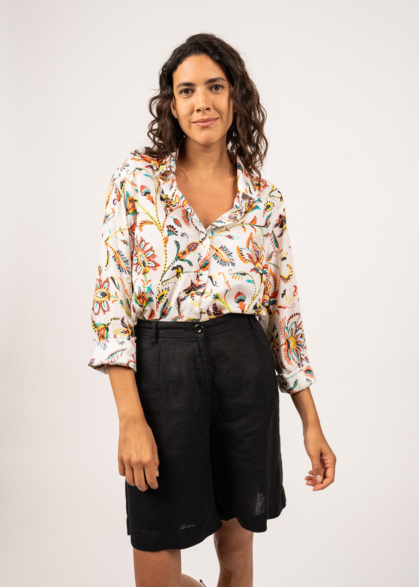 Chemise à motifs Marion