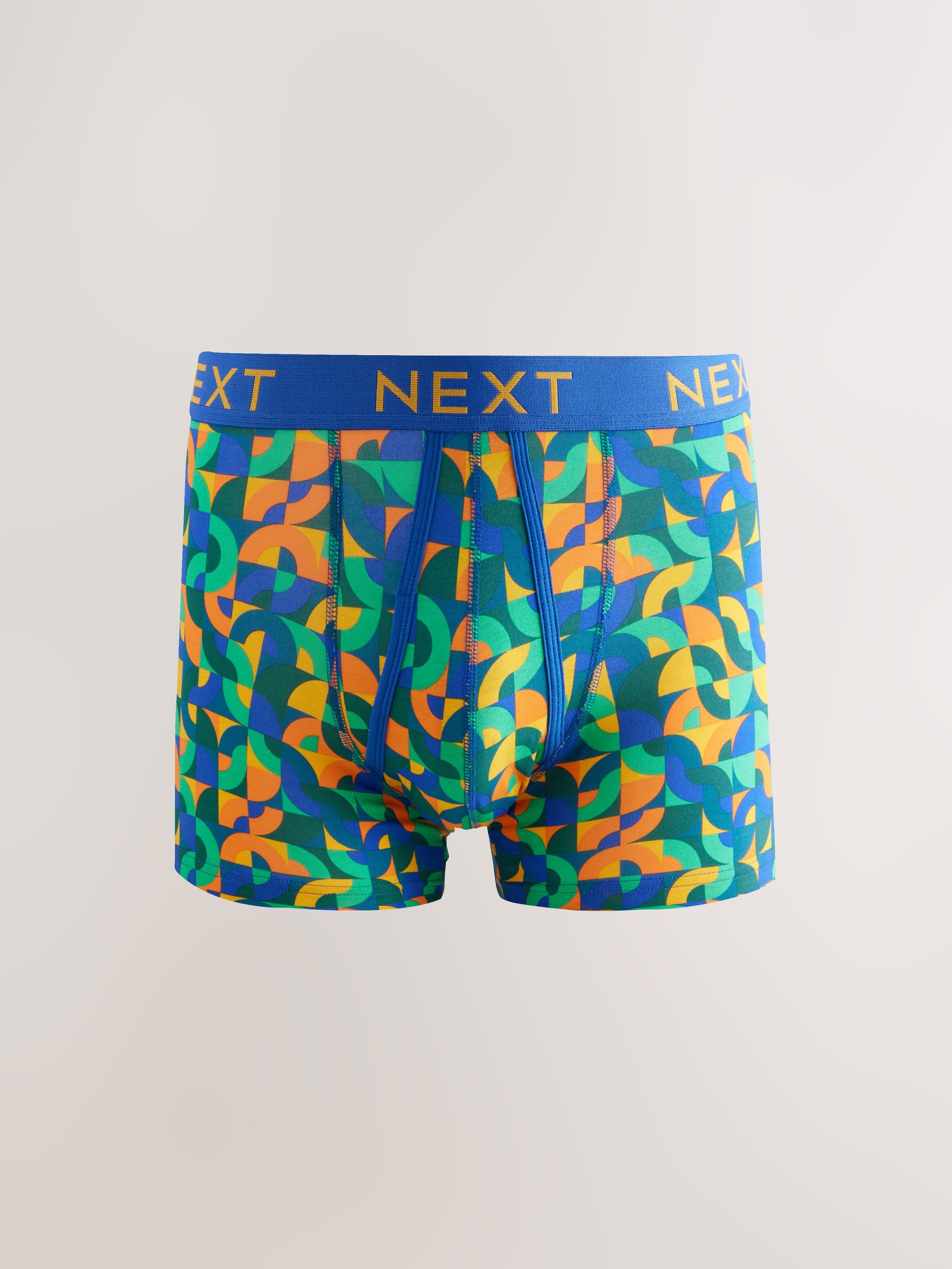 Vrolijk gekleurd geometrisch motief - 8 Boxershorts zonder plooi