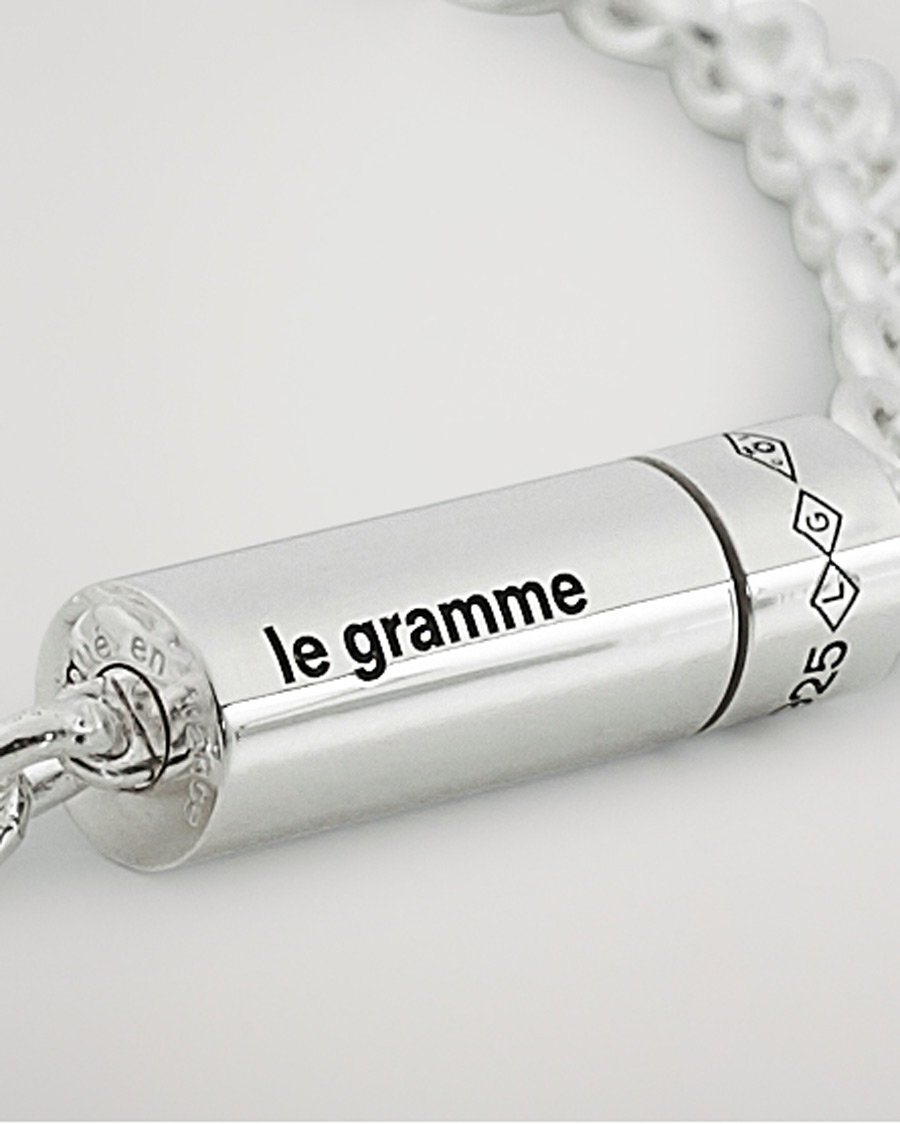 LE GRAMME Chain Cable Bracelet Sterling Silver 11g