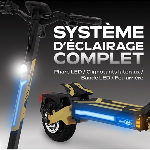 Trottinette électrique Urbanglide Urbanglide 1000GT 2x2 - 23.4Ah/52V