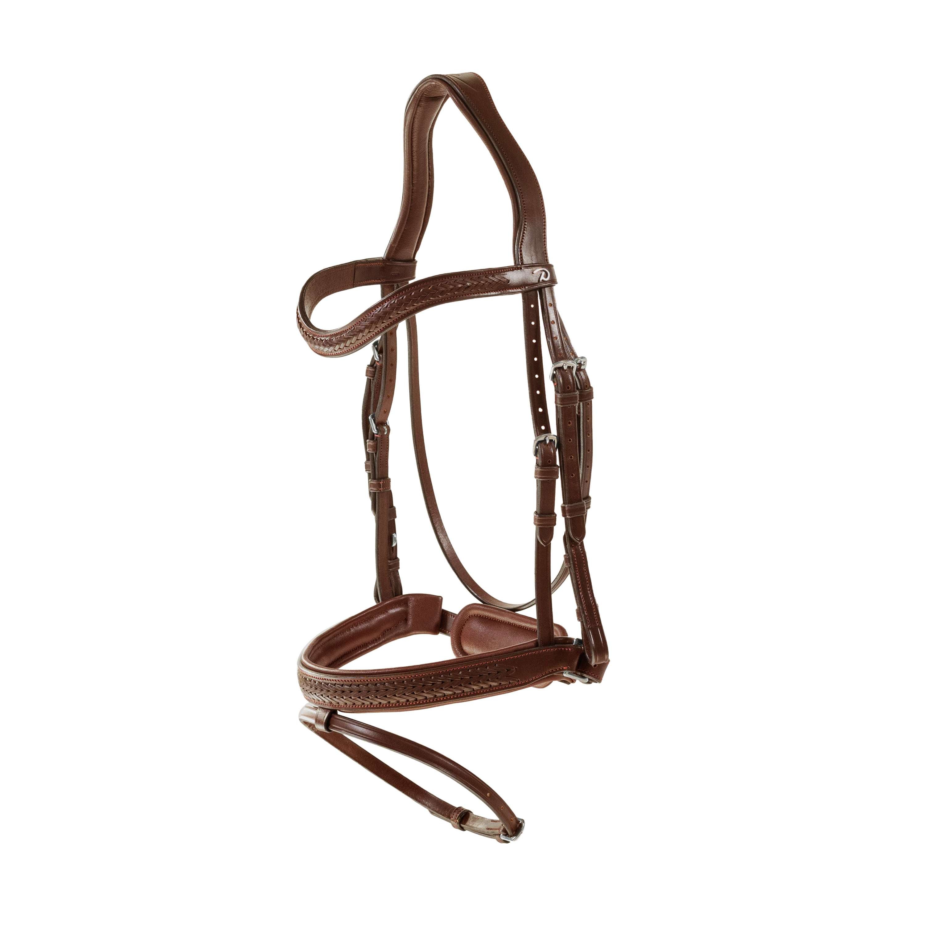 Dyon Hoofdstel Flash Pull-Back Gevlochten Bruin