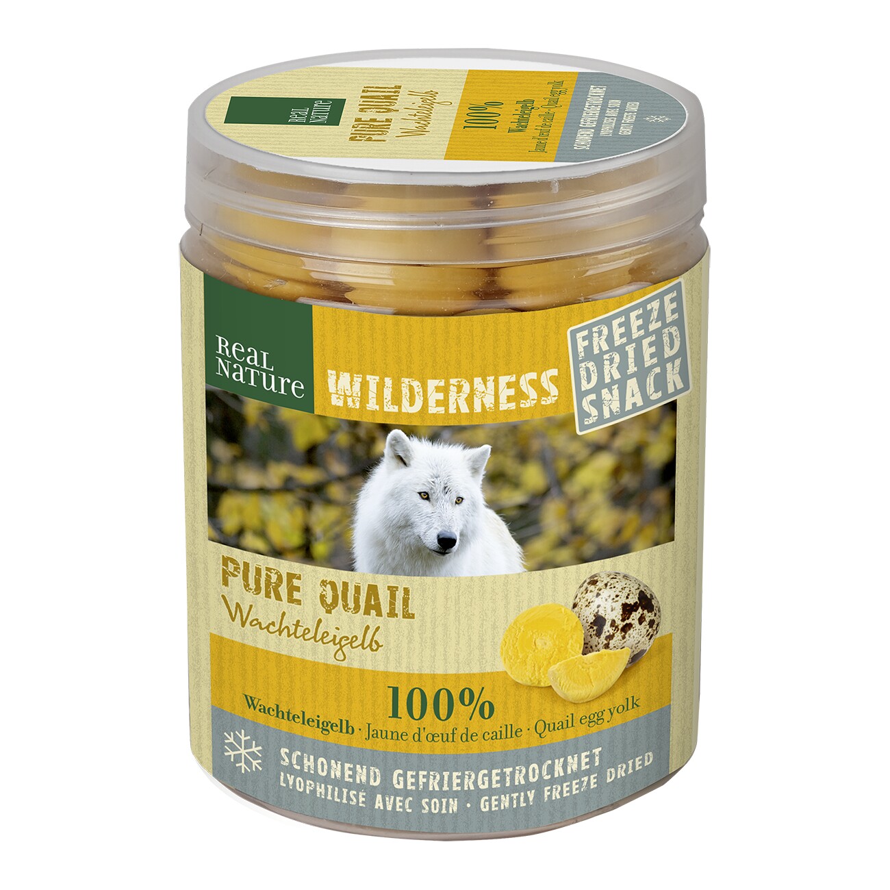 REAL NATURE Wilderness Freeze Dried Hund Snack Pure Quail 50g