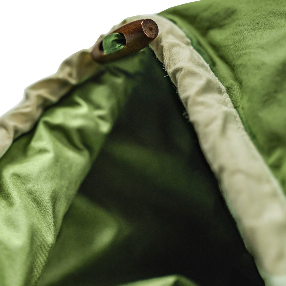 Grüezi Bag Biopod DownWool Nature Comfort Schlafsack basil green