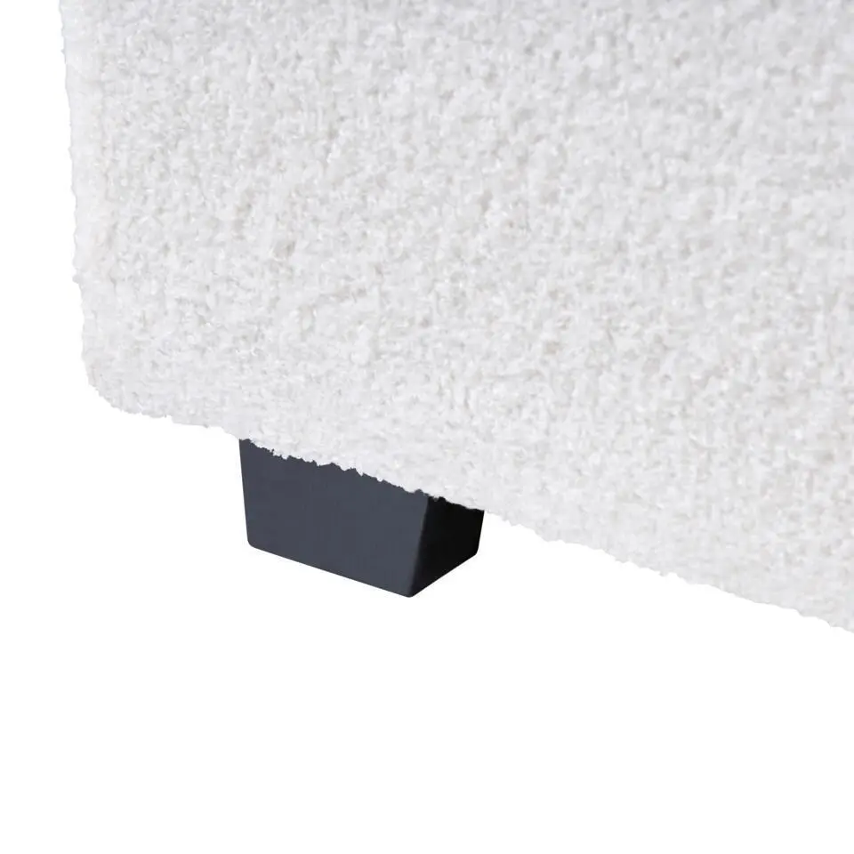 VAUCLUSE - Tweepersoonsbed - Gebroken wit - 140 x 200 cm - Bouclé