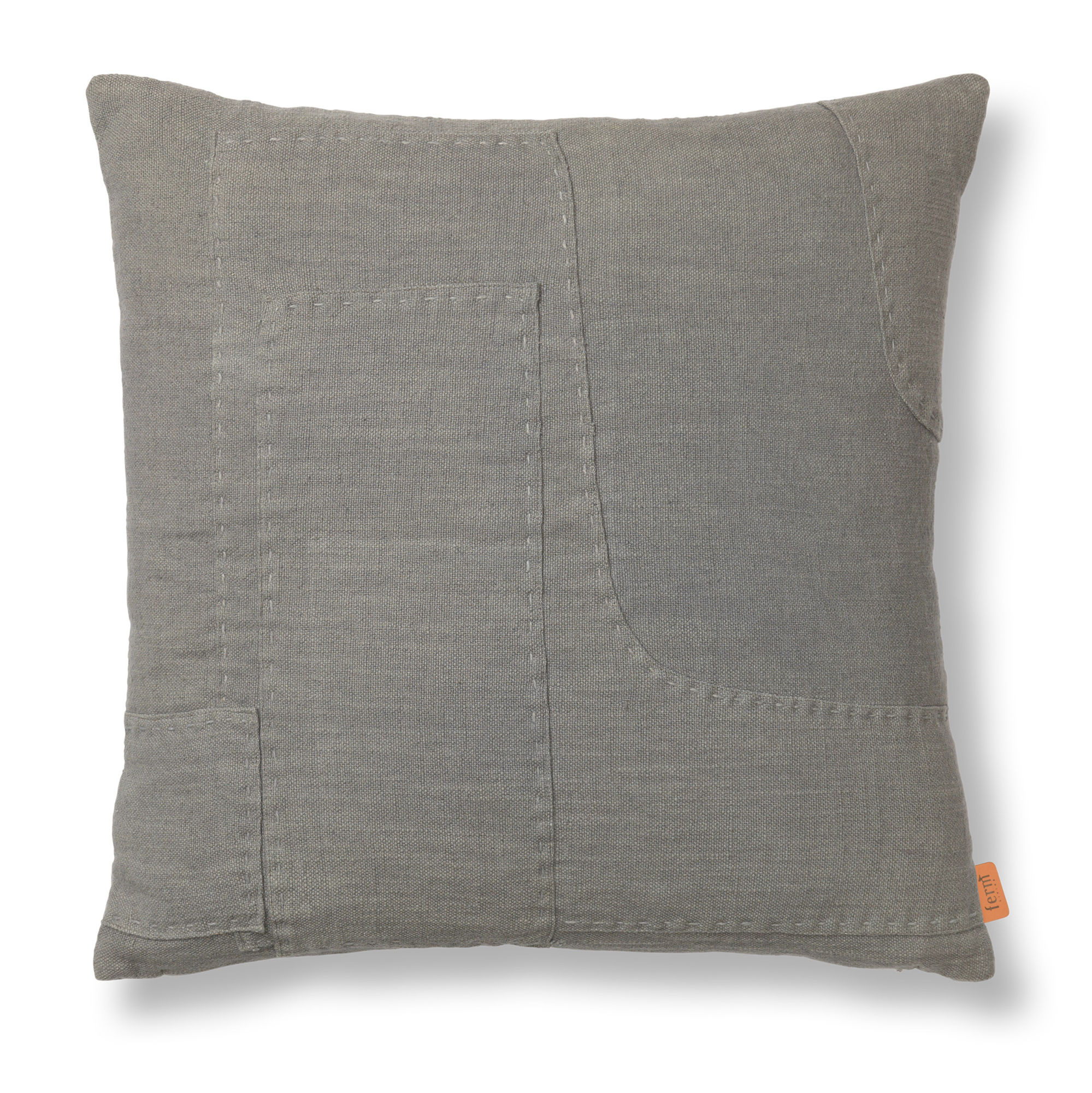 Sierkussen Darn 50x50 cm blauw/grijs