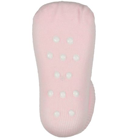Minymo Strømper - 2-pak - Skridsikker - Rosa