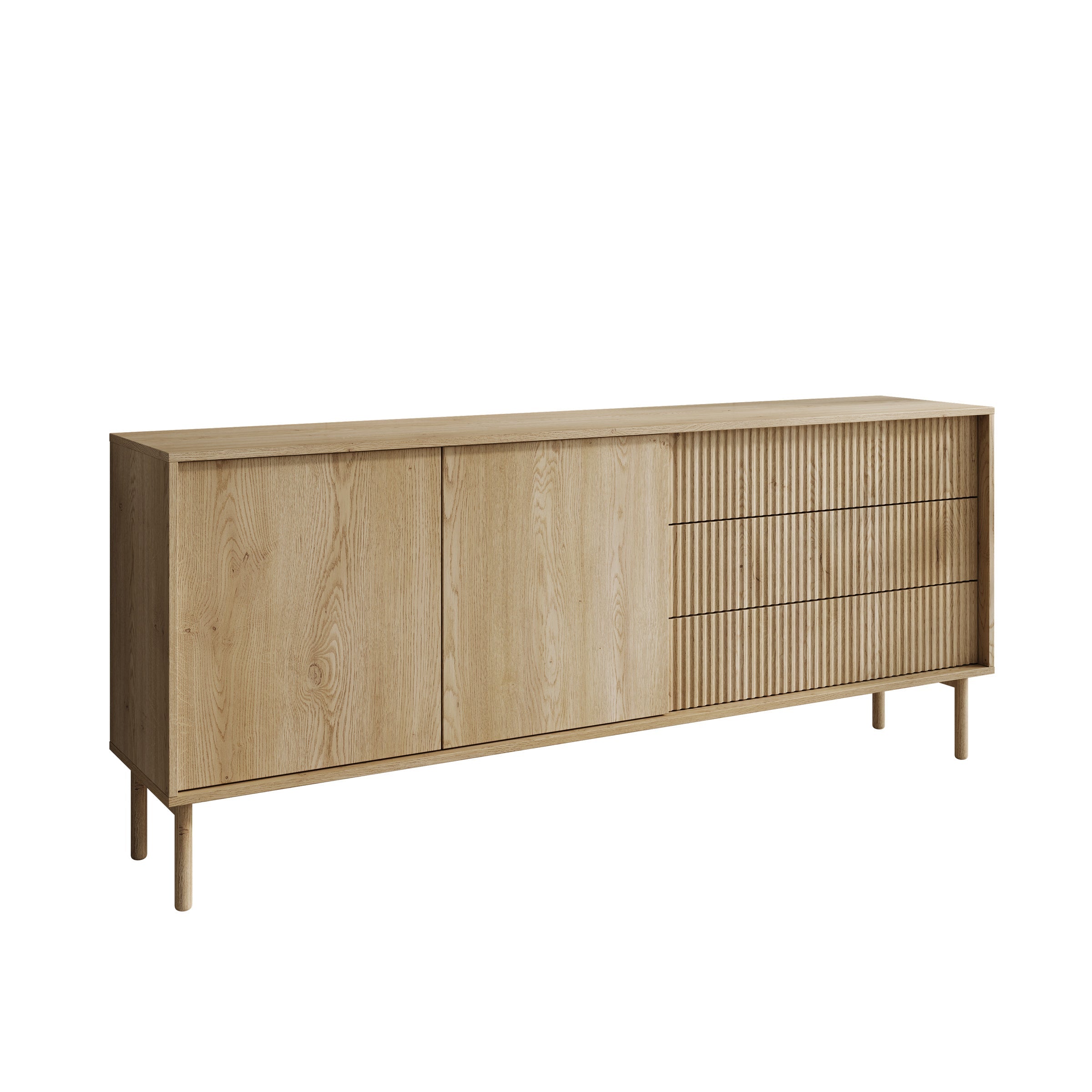 Meubella - Tenerife - Dressoir - Eiken - 187 cm