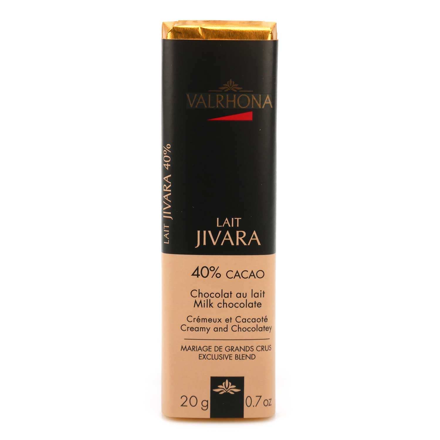 Bâton de chocolat au lait Jivara 40% - Valrhona