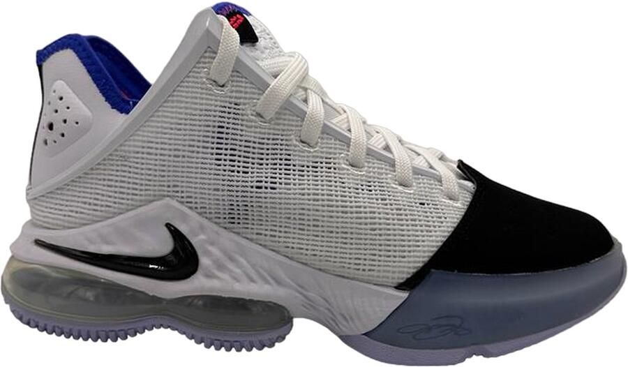 Nike Lebron 19 Low White Black Medium Blue Siren Red Schoenmaat 44 1 2 Basketball Performance Low DH1270 100