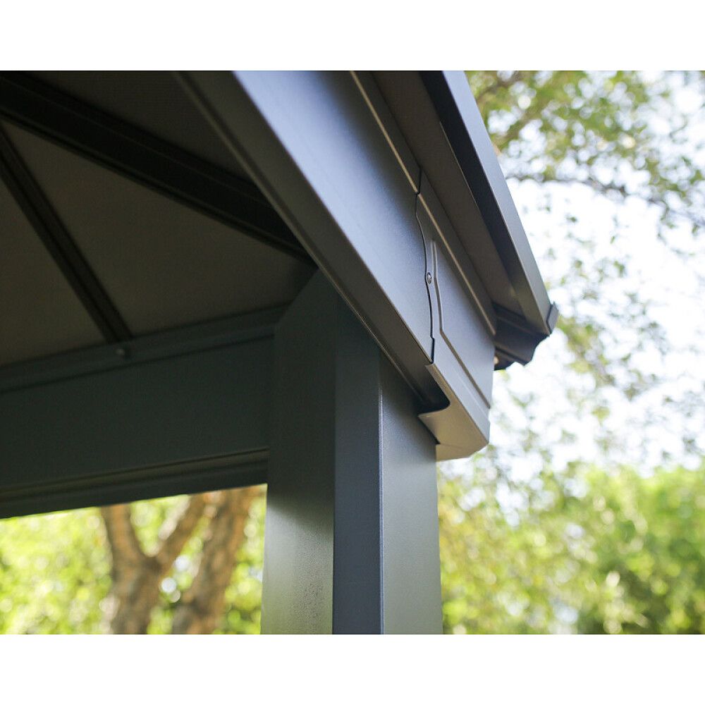 PAVILJONG CANOPIA DALLAS HARDTOP 4,2X4,2M GRÅ