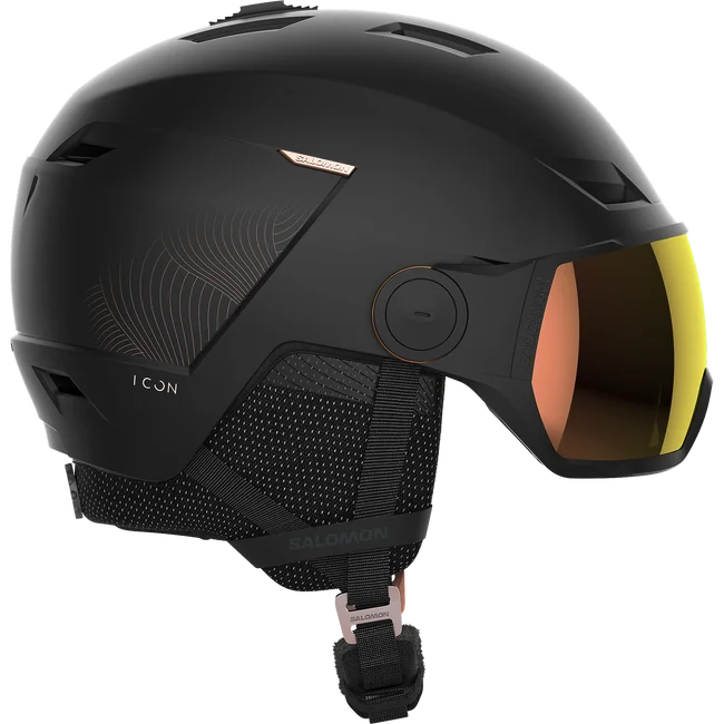 ICON LT VISOR PHOTO  Damenhelm Black/PinkGold