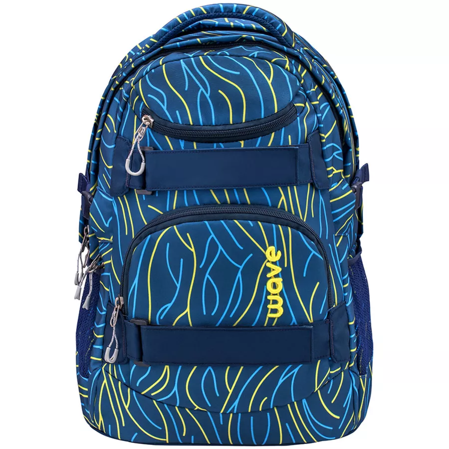 WAVE Rucksack Infinity Set 3-teilig Yellow Lines