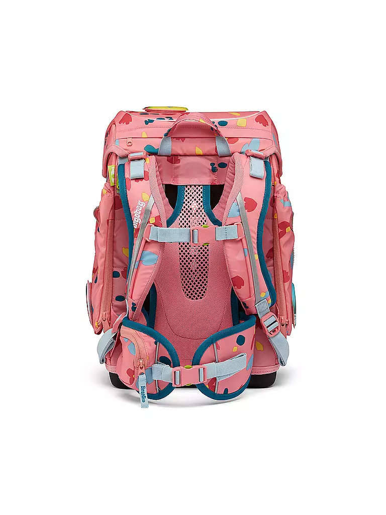 ERGOBAG Schultaschen Set 5tlg CUBO - ZitronenfaltBär  koralle