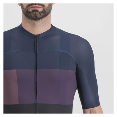 Maillot Manches Courtes Sportful Snap Bleu/Noir