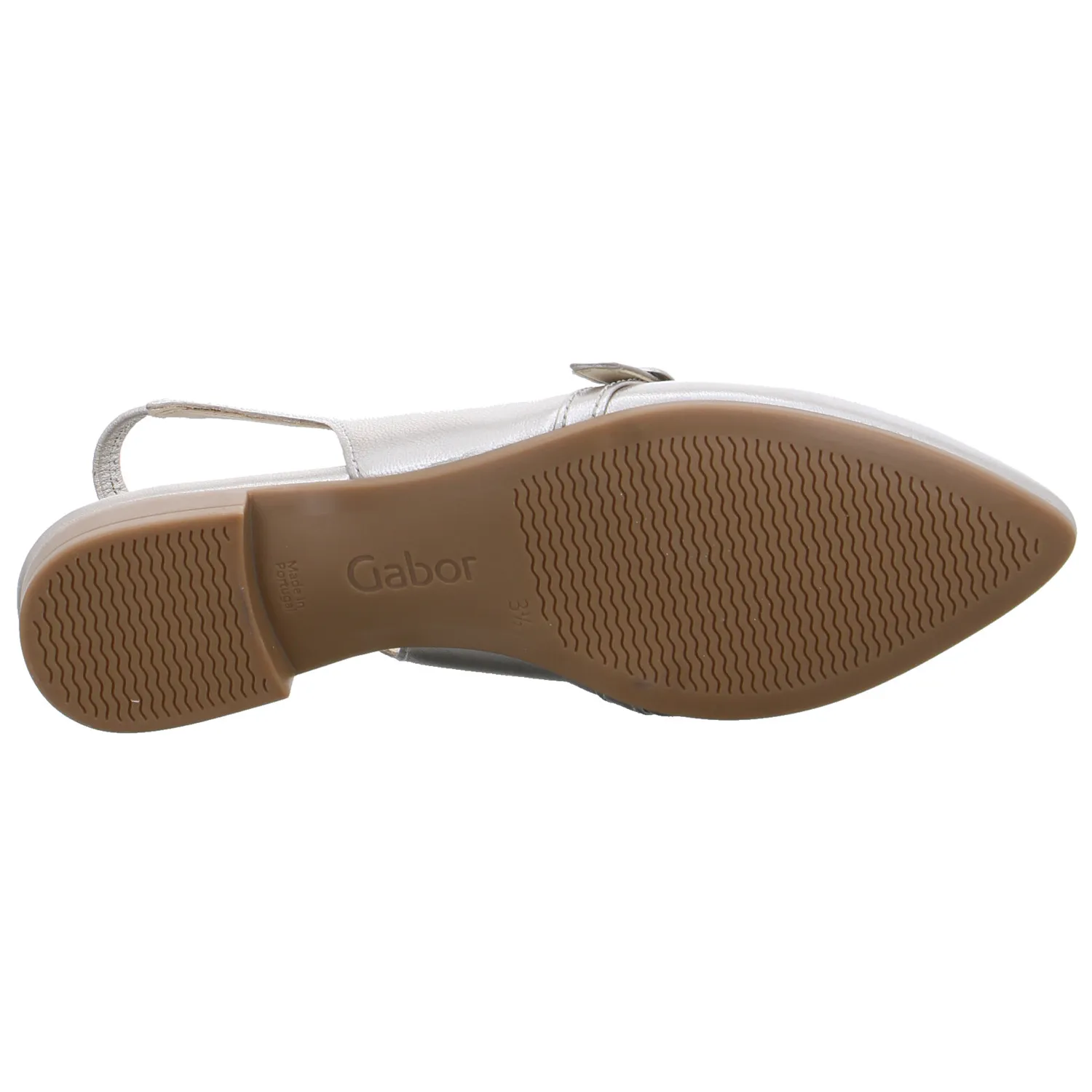 GABOR Slingpumps Gold Leder