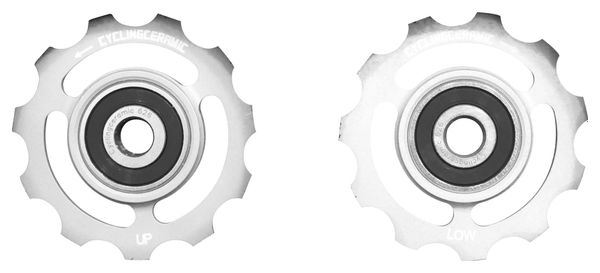 Galets CyclingCeramic Shimano 9/10v Argent