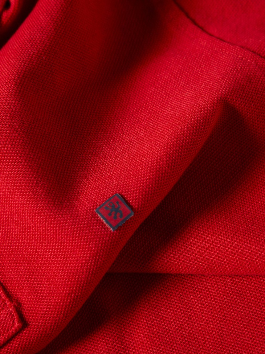 Polo de manga curta 100% algodão