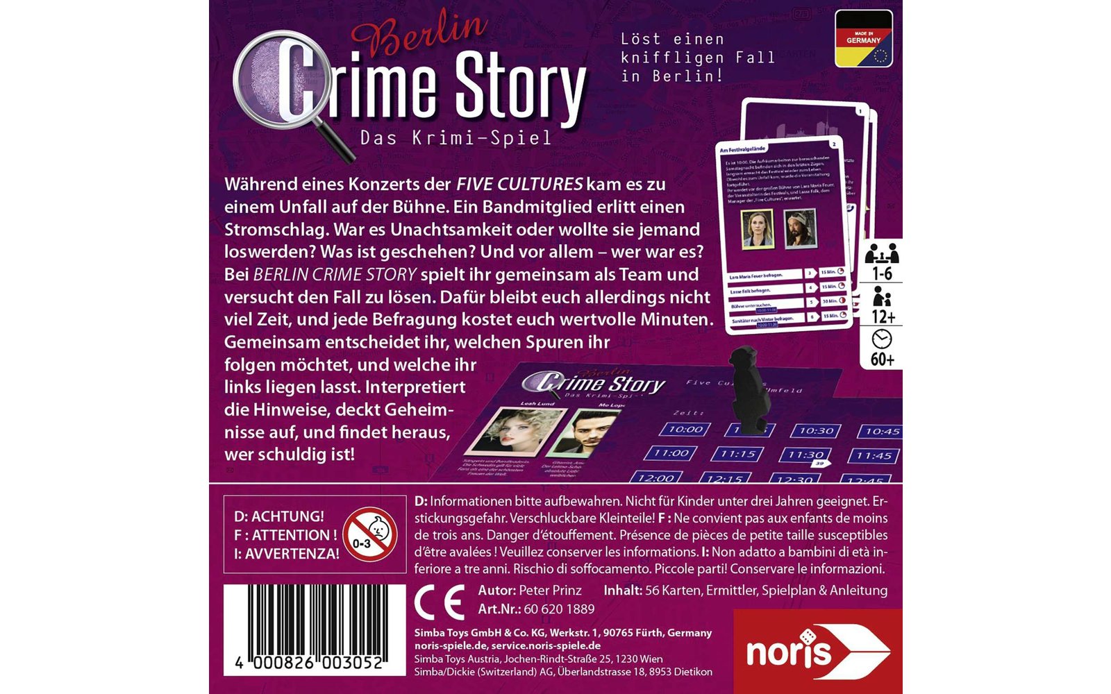 Zoch Crime Story Krimi Kartenspiel Munich ab 12 Jahre