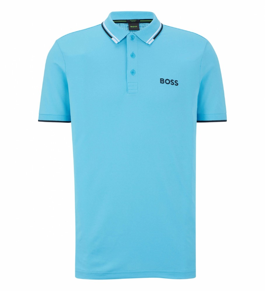 BOSS Polo Paul Curvo Azul