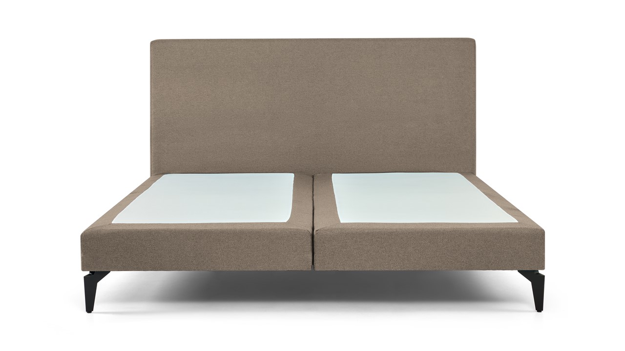 Boxspring Cisano zonder matras taupe