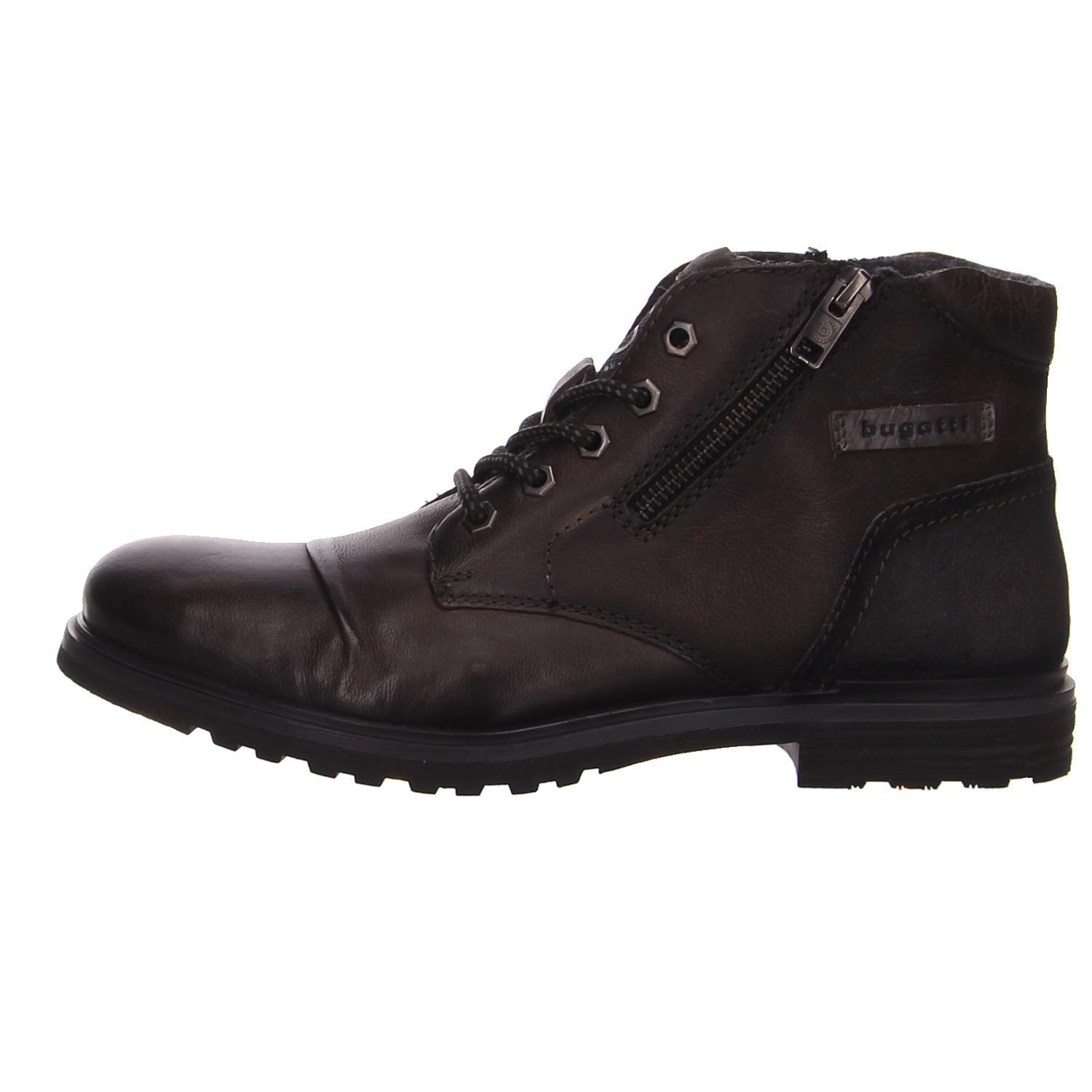 Bugatti Schnürboots d.braun grau