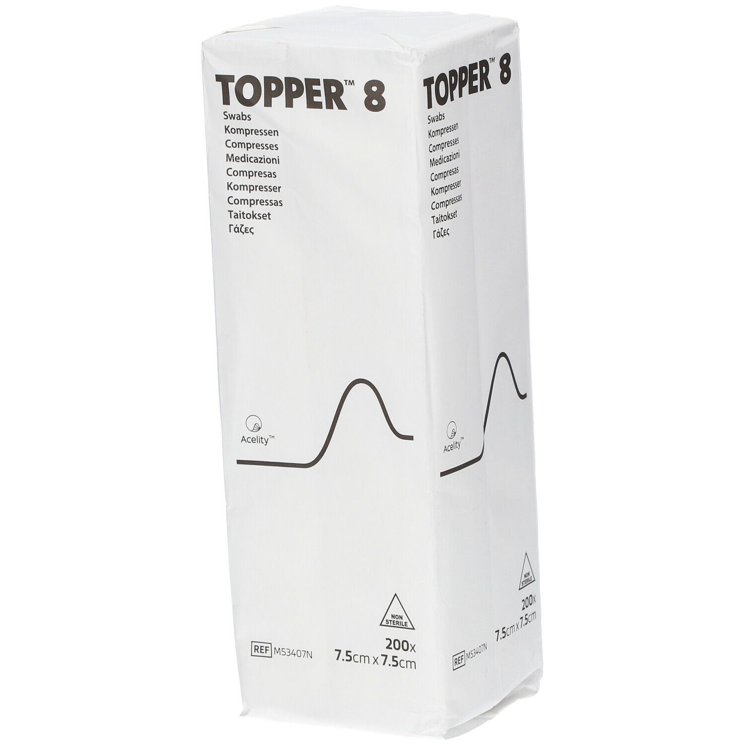TOPPER 8 Kompresse 7,5 x 7,5 cm unsteril