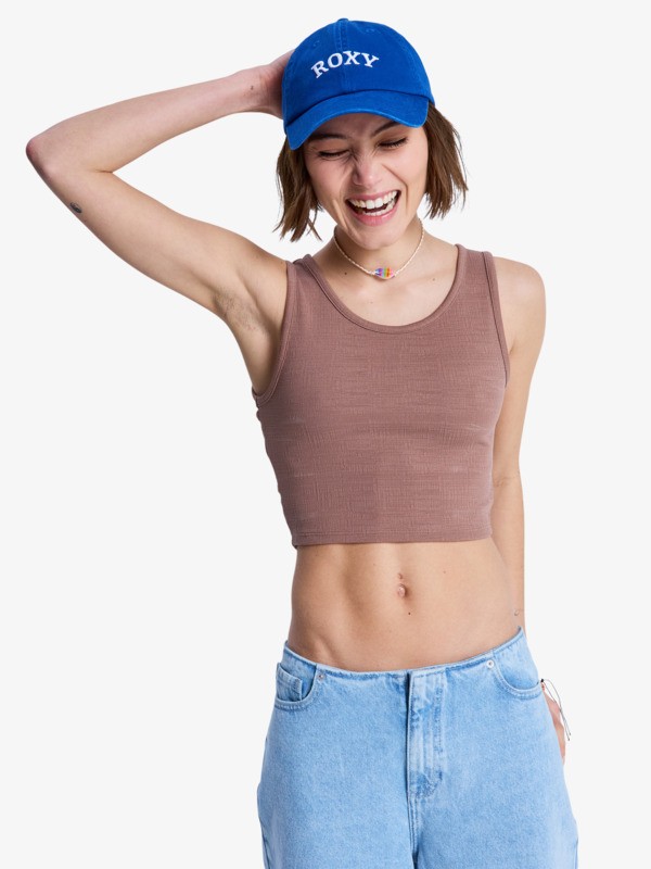 Good Keepsake Débardeur cropped Marron Femme