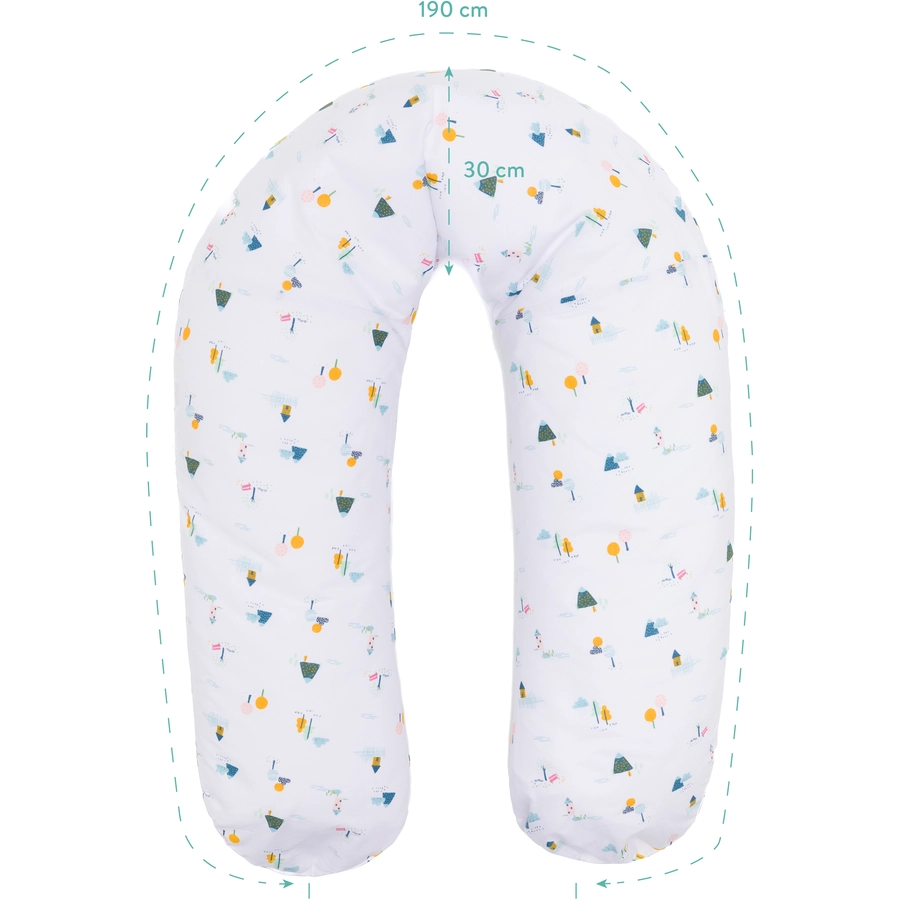 fillikid Stillkissen Village white 190 cm