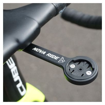 Support de compteur GPS Nova Ride Aluminium Cintre intégré pour Garmin  Wahoo  Bryton et Hammerhead Noir