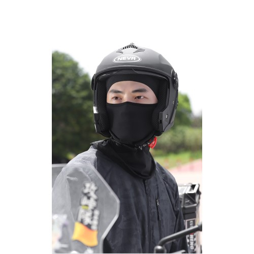Atmungsaktive Ski Sturmhaube Motorrad Halstuch Kälte   UV Gesichts Schutzmaske - Schwarz