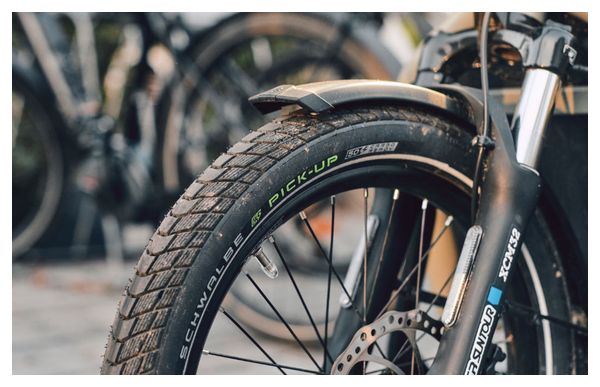 Pneu Schwalbe Pick-Up 20'' Tubetype Rigide Super Defense Addix E Flancs Reflex E-Bike E-50