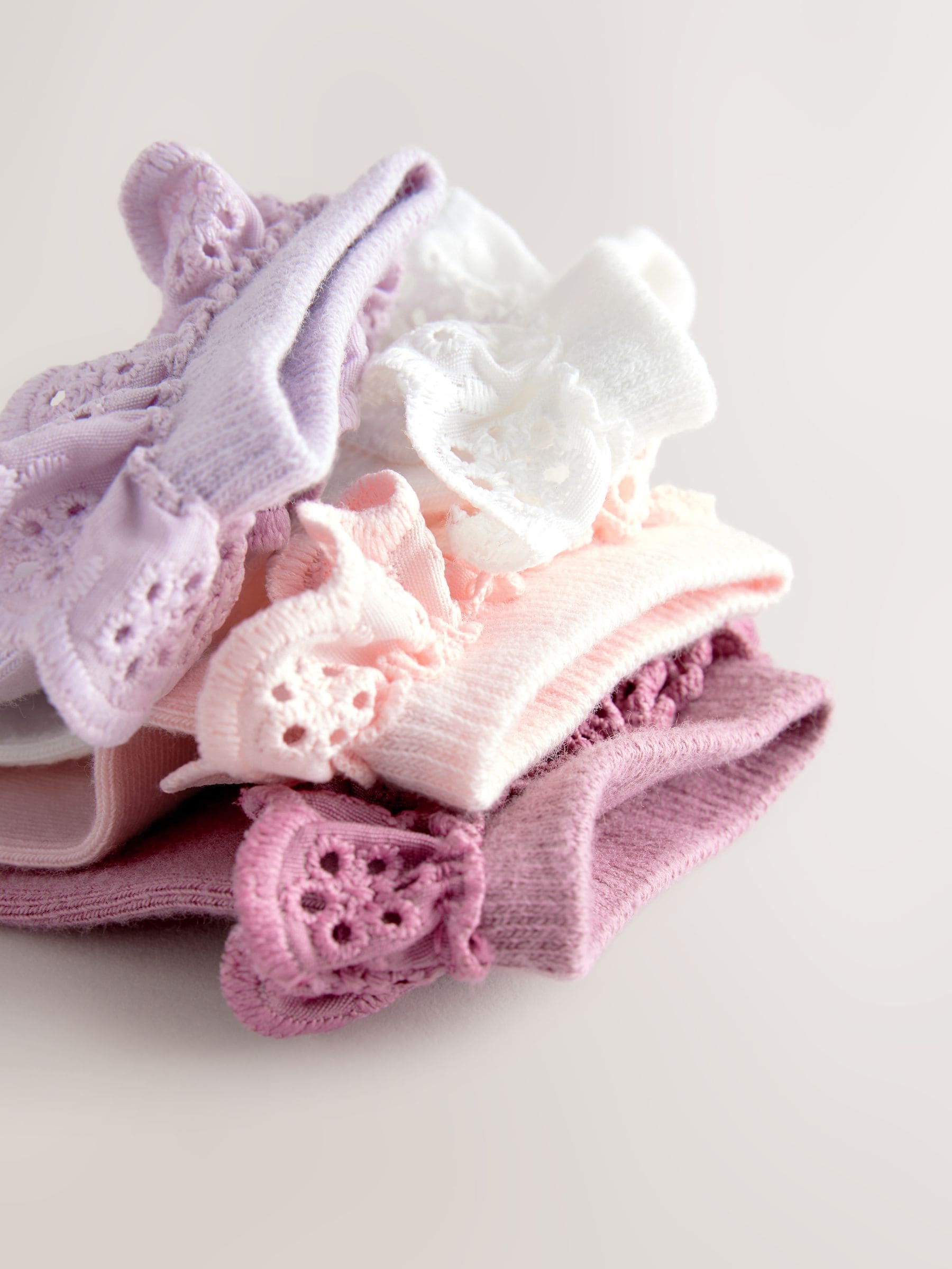 Multi - 4 Pack Cotton Rich Ruffle Frill Ankle Socks