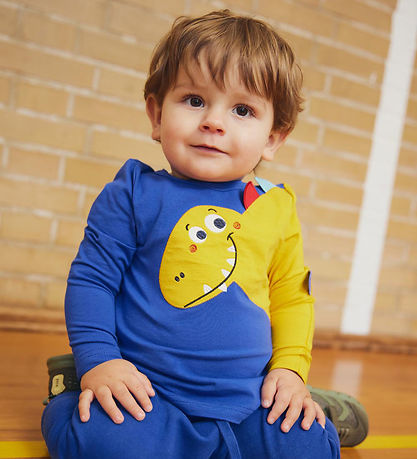 Freds WoRød Bluse - Hello Dino - Star Blue